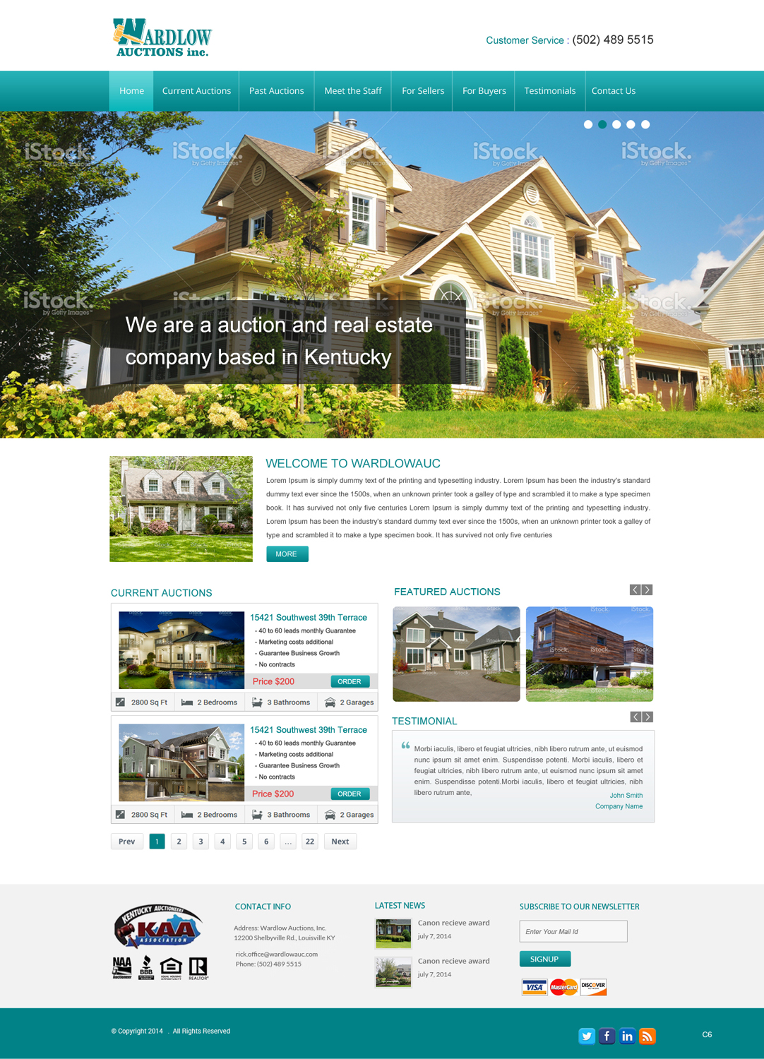 Wordpress Design by pb for AuctionServices.com, Inc. | Design #4014652