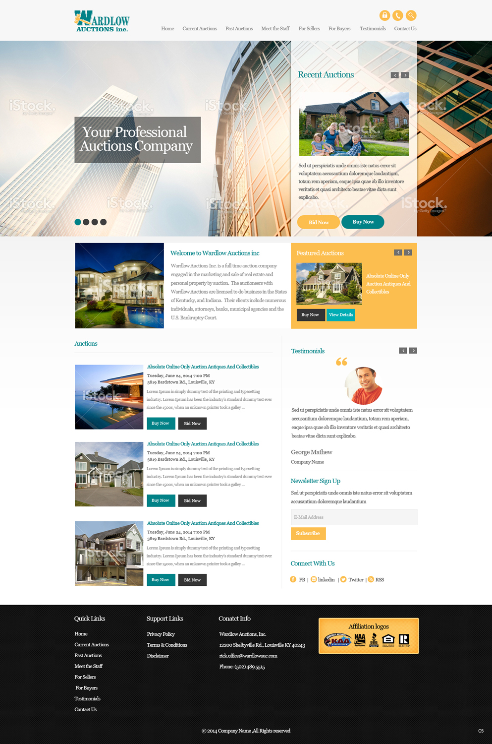 Wordpress Design by pb for AuctionServices.com, Inc. | Design #4025543