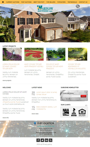 Wordpress Design by Vblue for AuctionServices.com, Inc. | Design: #4056780