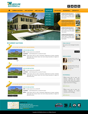 Wordpress Design by Vblue for AuctionServices.com, Inc. | Design: #4069664