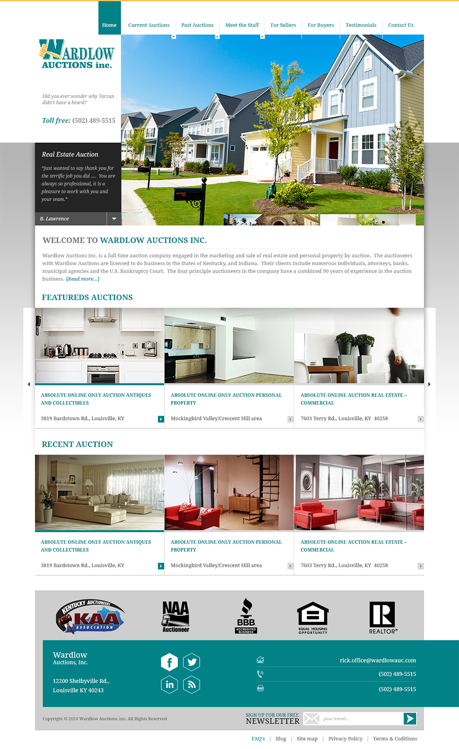 Wordpress Design by Creative Usha for AuctionServices.com, Inc. | Design #4021437