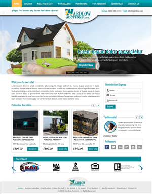 Wordpress Design by Creative Usha for AuctionServices.com, Inc. | Design: #4024677