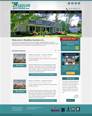 Wordpress Design by Tanvir for AuctionServices.com, Inc. | Design: #4011519