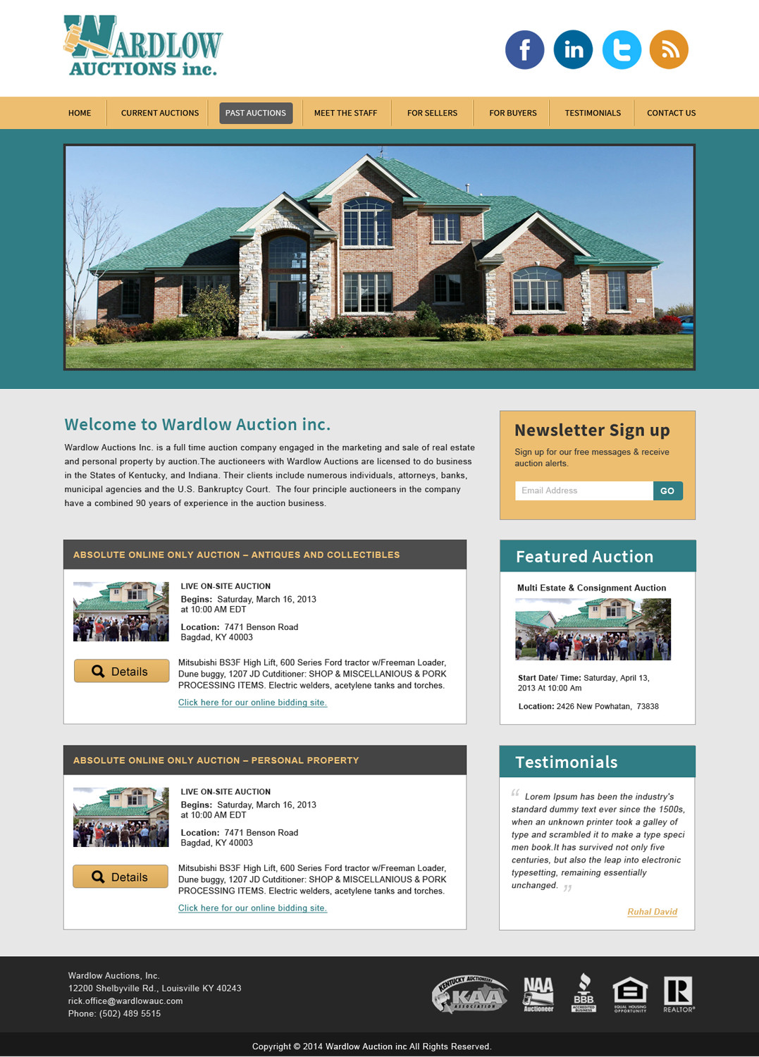 Diseño Wordpress por Creative X Designs para AuctionServices.com, Inc. | Diseño #4028468