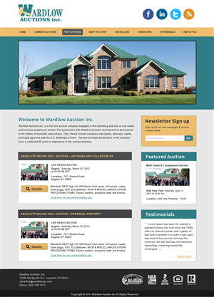 Wordpress Design by Creative X Designs for AuctionServices.com, Inc. | Design: #4028468
