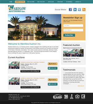 Wordpress Design by Creative X Designs for AuctionServices.com, Inc. | Design: #4043999