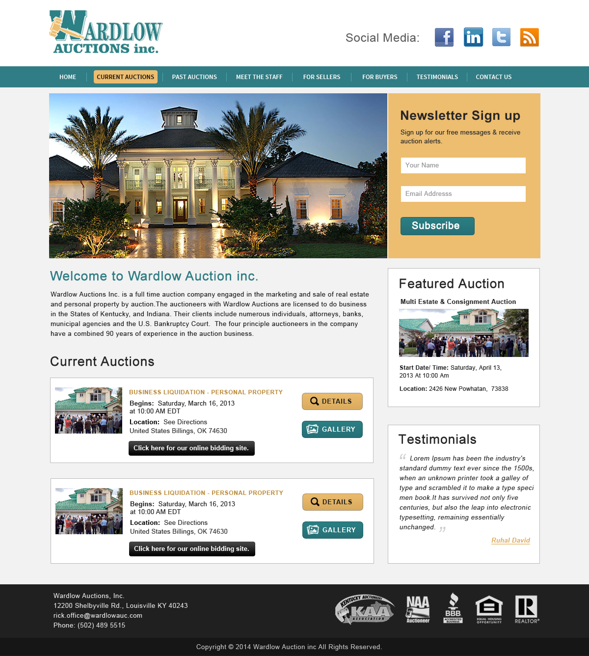 Diseño Wordpress por Creative X Designs para AuctionServices.com, Inc. | Diseño #4044002