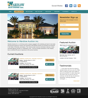 Wordpress Design by Creative X Designs for AuctionServices.com, Inc. | Design: #4044002