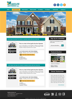 Wordpress Design by Creative X Designs for AuctionServices.com, Inc. | Design: #4063241