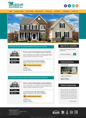 Wordpress Design by Creative X Designs for AuctionServices.com, Inc. | Design: #4063910