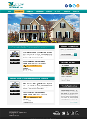 Wordpress Design by Creative X Designs for AuctionServices.com, Inc. | Design: #4063913