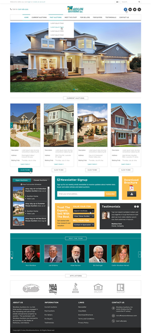 Wordpress Design by Da Miracle for AuctionServices.com, Inc. | Design #4055331