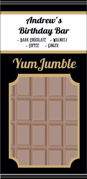 Delicious packaging for custom chocolate bars