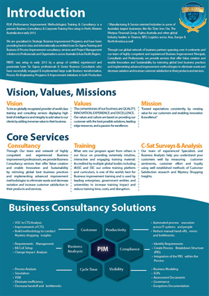 Broschüren-Design von kasthetics für WENCLIFF Business Group Pty T/as PIM Training & Consultancy | Design: #4010662