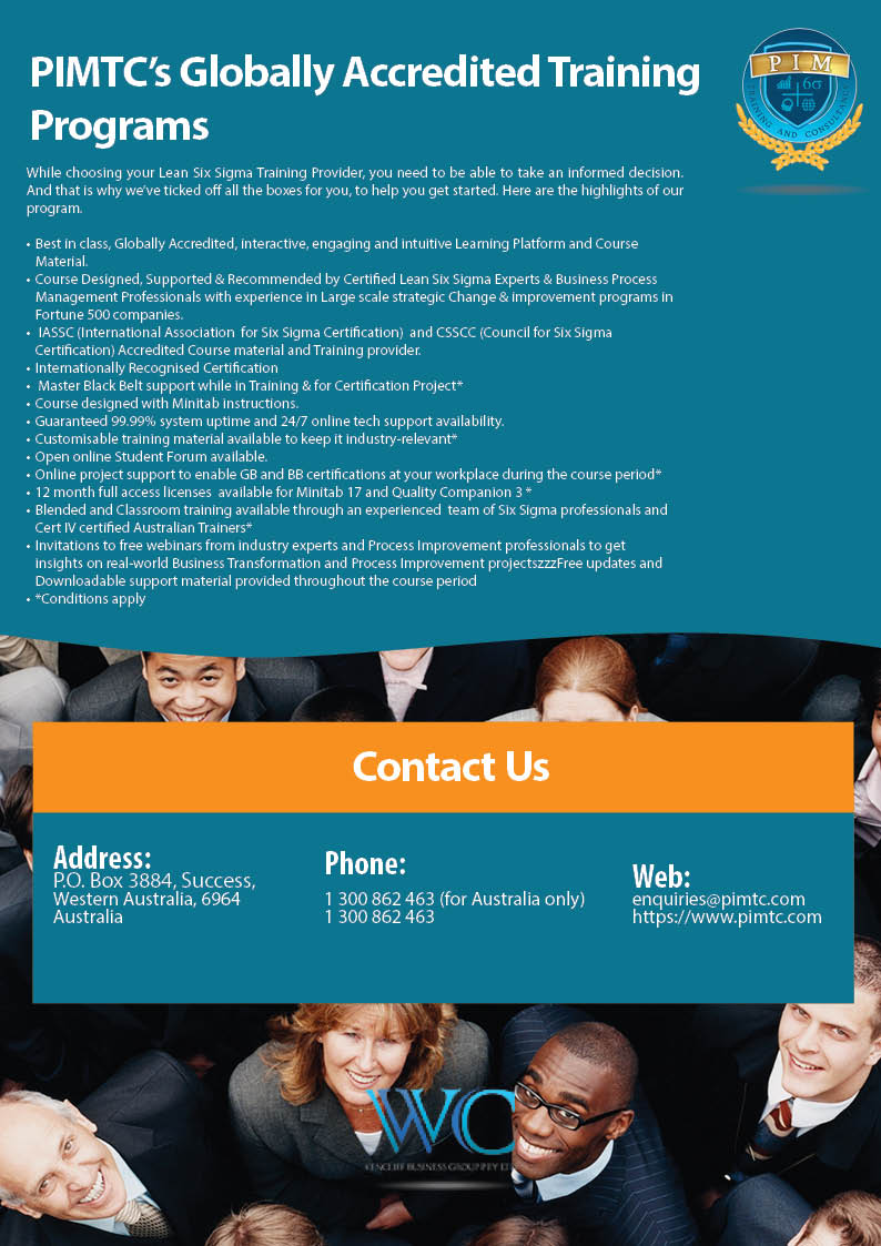 Broschüren-Design von kasthetics für WENCLIFF Business Group Pty T/as PIM Training & Consultancy | Design #4010672