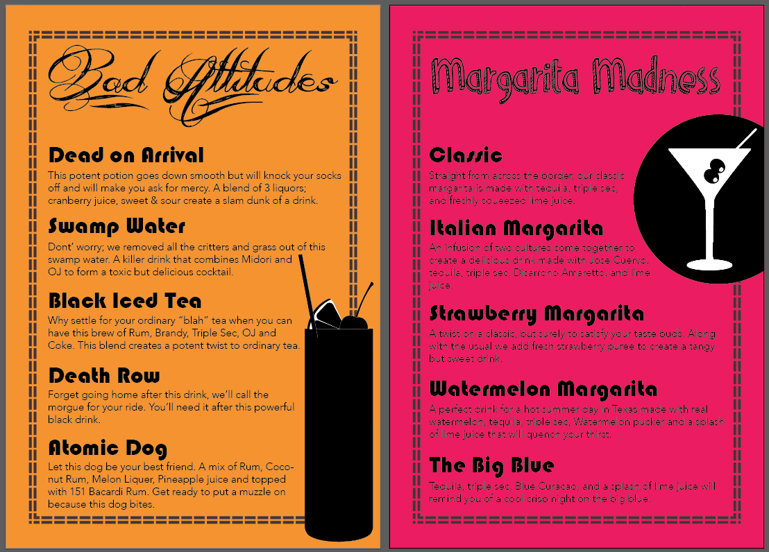 Menu Design by Raven Designs 2024 for this project | Design #4004777