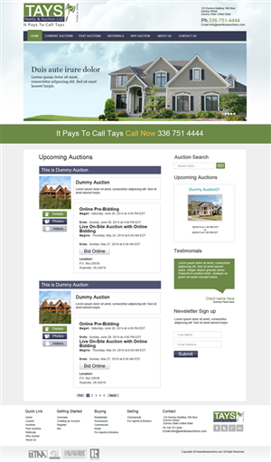 Wordpress Design by Chikki for AuctionServices.com, Inc. | Design: #4063097