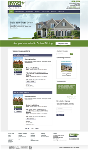 Wordpress Design by Chikki for AuctionServices.com, Inc. | Design: #4064424