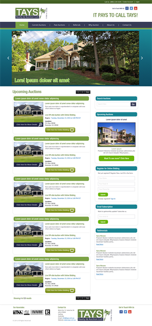 Wordpress Design by Expert Designer for AuctionServices.com, Inc. | Design #4054529
