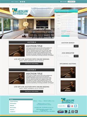 Wordpress Design by Adeel Hanif® for AuctionServices.com, Inc. | Design: #4029492