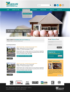 Wordpress Design by webxvision for AuctionServices.com, Inc. | Design #4039882