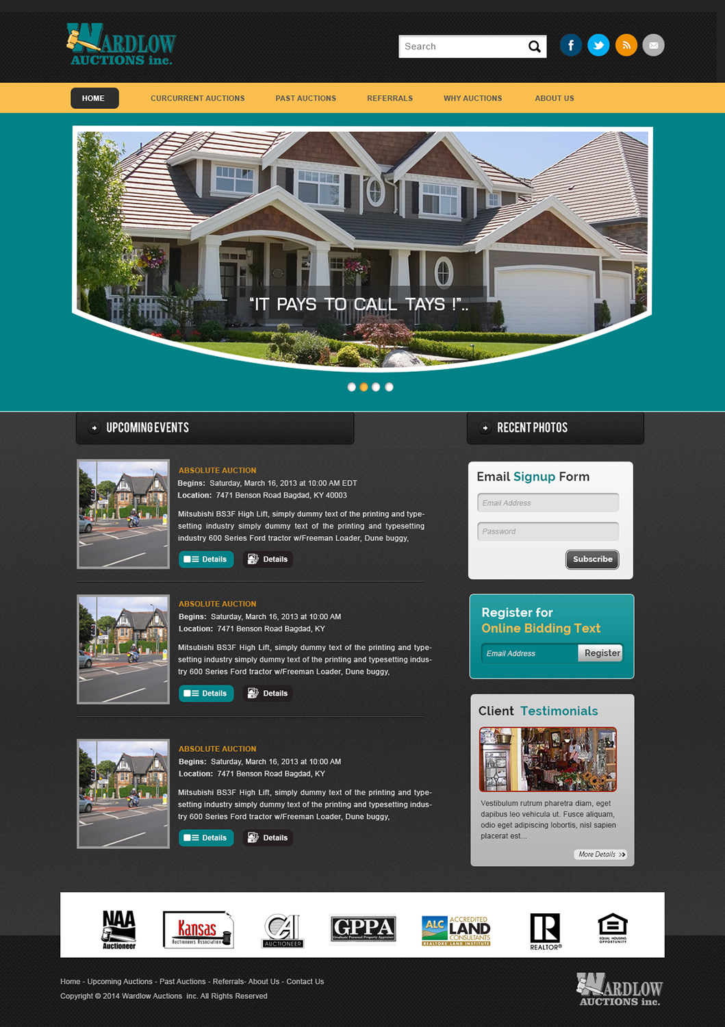 Wordpress Design by webxvision for AuctionServices.com, Inc. | Design #4039886