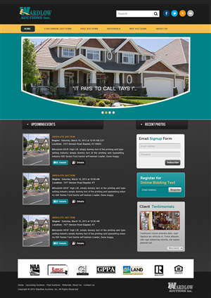 Wordpress Design by webxvision for AuctionServices.com, Inc. | Design: #4039886