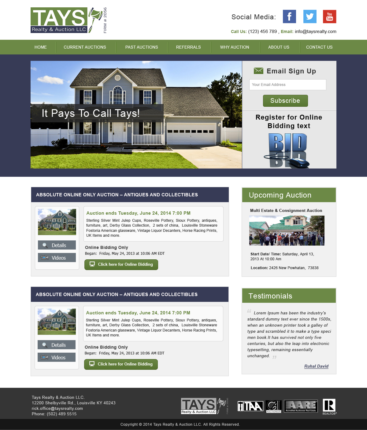 Wordpress Design by Creative X Designs for AuctionServices.com, Inc. | Design #4050438