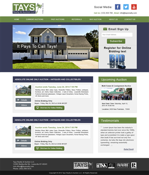 Wordpress Design by Creative X Designs for AuctionServices.com, Inc. | Design: #4050438