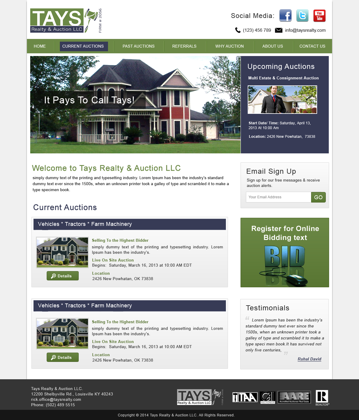 WordPress-Design von Creative X Designs für AuctionServices.com, Inc. | Design #4050442