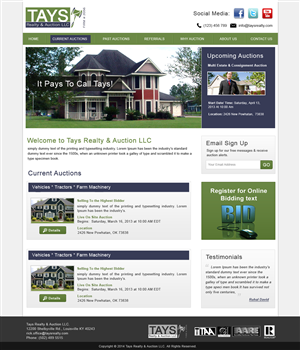Wordpress Design by Creative X Designs for AuctionServices.com, Inc. | Design: #4050442