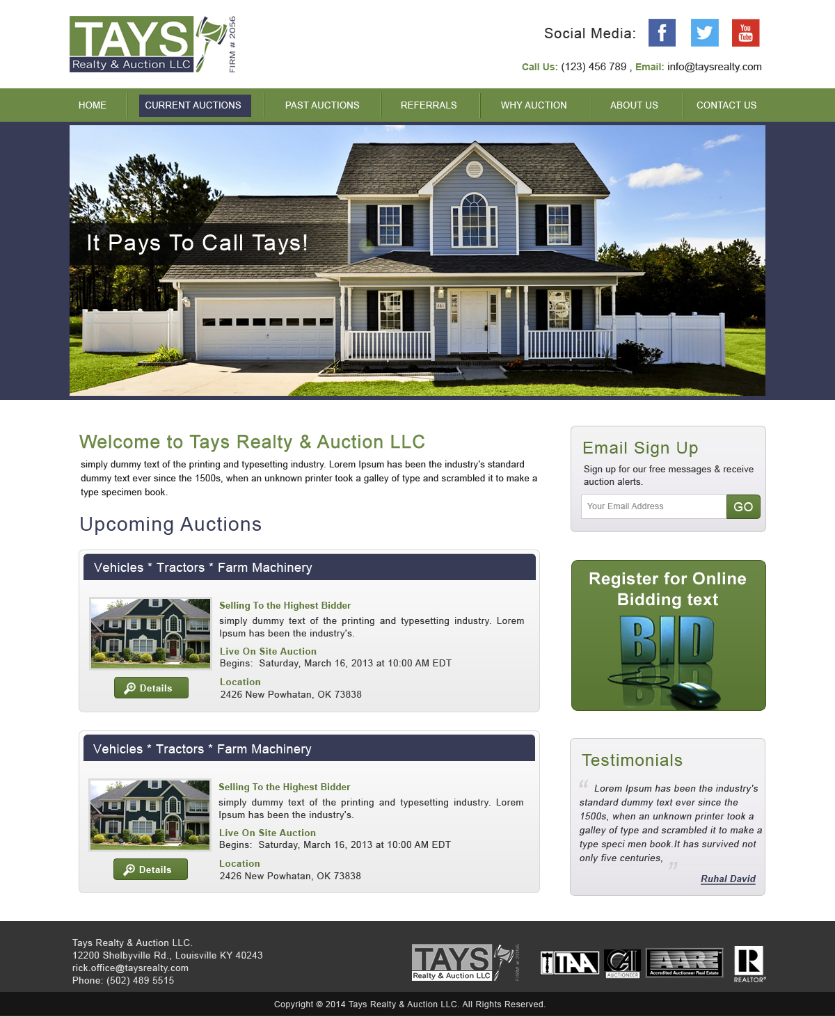 Wordpress Design by Creative X Designs for AuctionServices.com, Inc. | Design #4050451