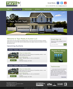 Wordpress Design by Creative X Designs for AuctionServices.com, Inc. | Design: #4050451