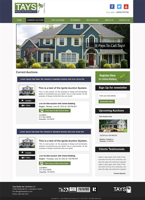 Wordpress Design by Creative X Designs for AuctionServices.com, Inc. | Design: #4050587