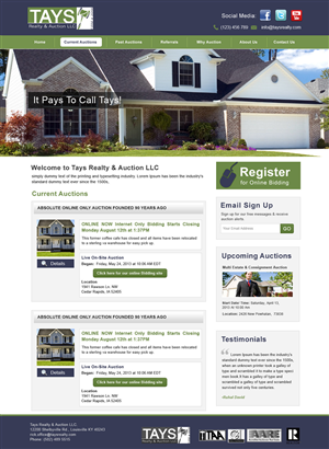 Wordpress Design by Creative X Designs for AuctionServices.com, Inc. | Design: #4071903
