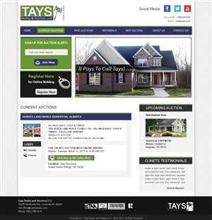 Wordpress Design by Creative X Designs for AuctionServices.com, Inc. | Design: #4072537
