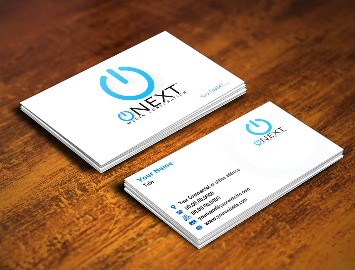 Business Card Design by INDIAN_Ashok for ONEXT Media Corporation | Design #4007337