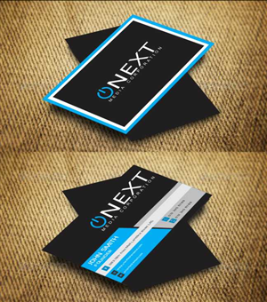 Business Card Design by AwsomeD for ONEXT Media Corporation | Design: #4008828