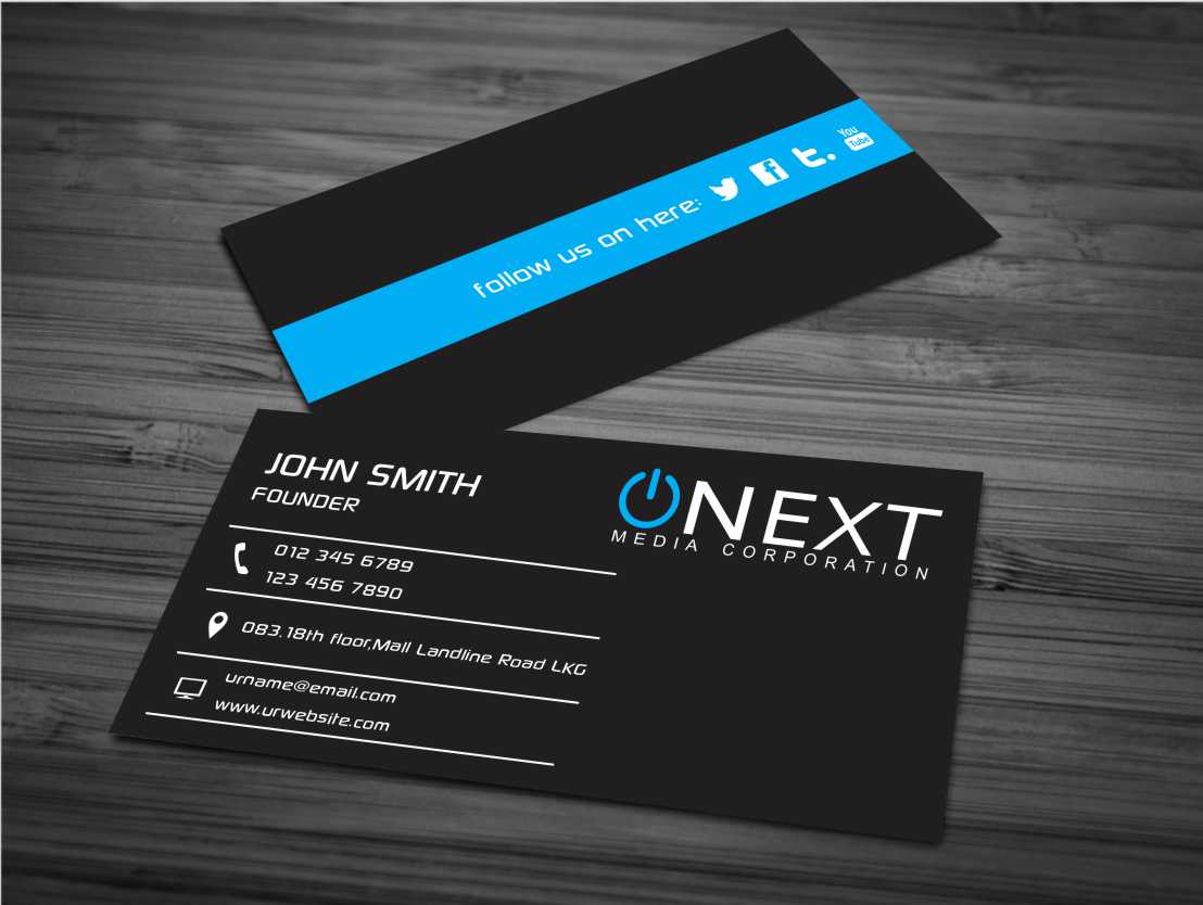 Business Card Design by AwsomeD for ONEXT Media Corporation | Design #4008830