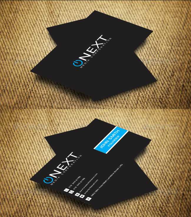Business Card Design by AwsomeD for ONEXT Media Corporation | Design #4008831