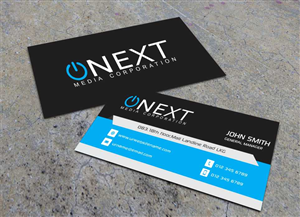 Business Card Design by AwsomeD for ONEXT Media Corporation | Design: #4008835