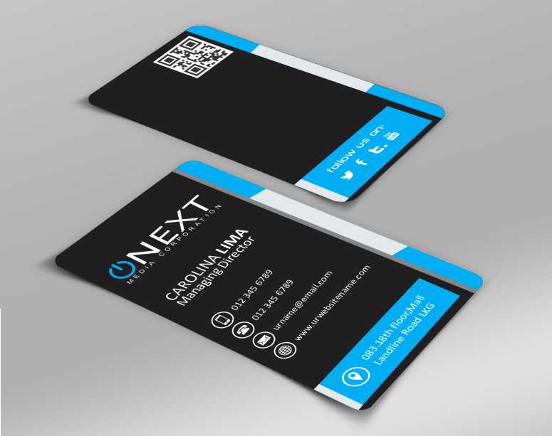 Business Card Design by AwsomeD for ONEXT Media Corporation | Design #4008837