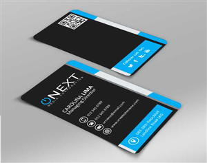 Business Card Design by AwsomeD for ONEXT Media Corporation | Design: #4008837