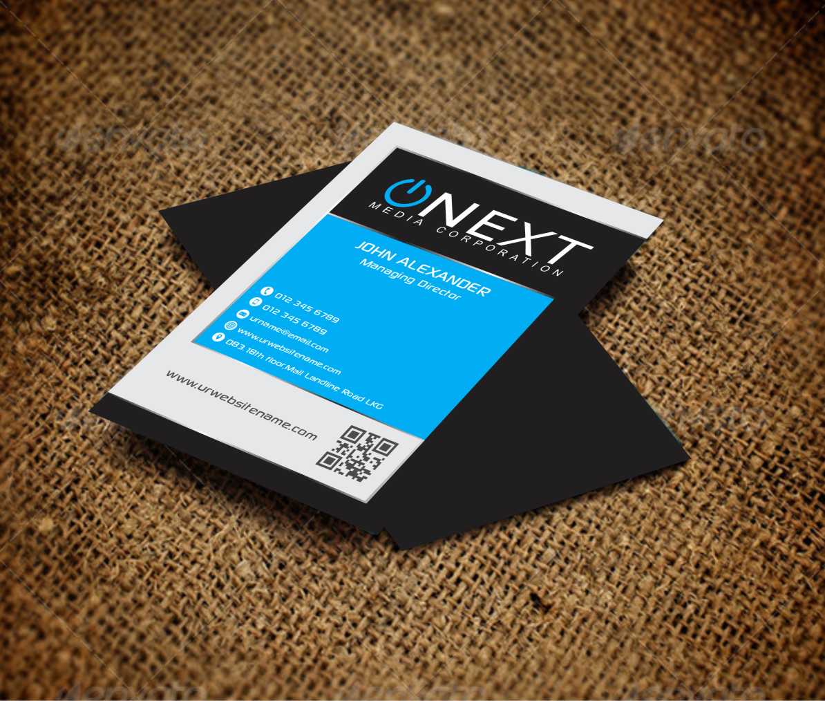 Business Card Design by AwsomeD for ONEXT Media Corporation | Design #4008839