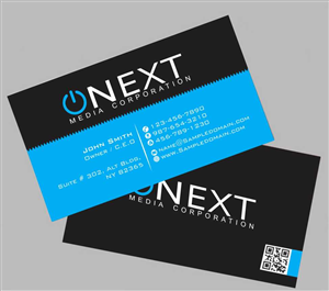 Business Card Design by AwsomeD for ONEXT Media Corporation | Design: #4008842