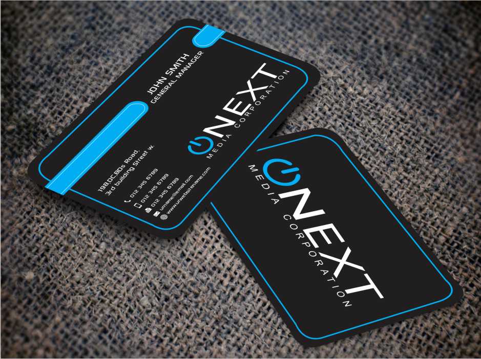 Business Card Design by AwsomeD for ONEXT Media Corporation | Design #4008846