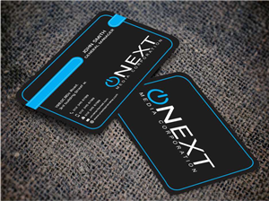 Business Card Design by AwsomeD for ONEXT Media Corporation | Design: #4008846