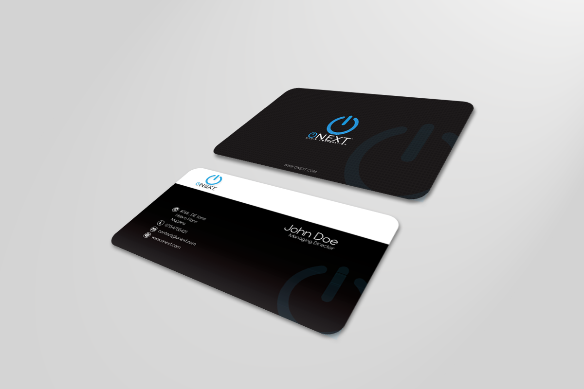 Business Card Design by Design7 for ONEXT Media Corporation | Design #4015987