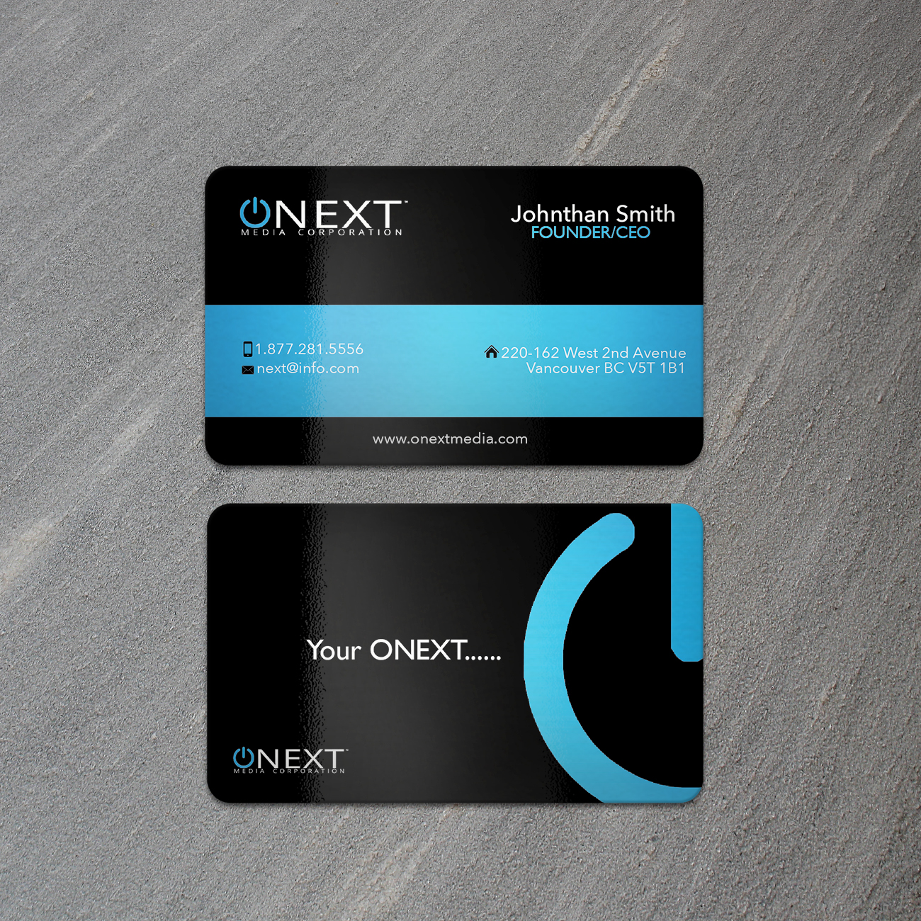 Business Card Design by IGlowCreationz for ONEXT Media Corporation | Design: #4168422
