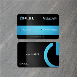 Business Card Design by IGlowCreationz for ONEXT Media Corporation | Design #4168422